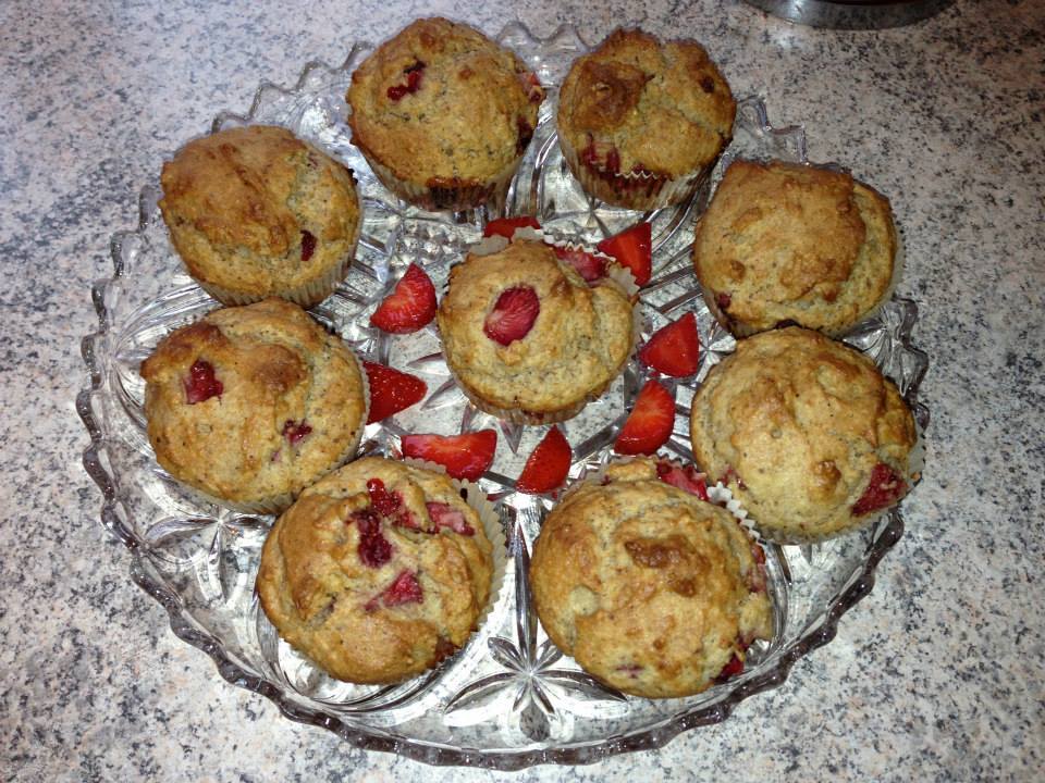 Vegane Erdbeer Joghurt Muffins