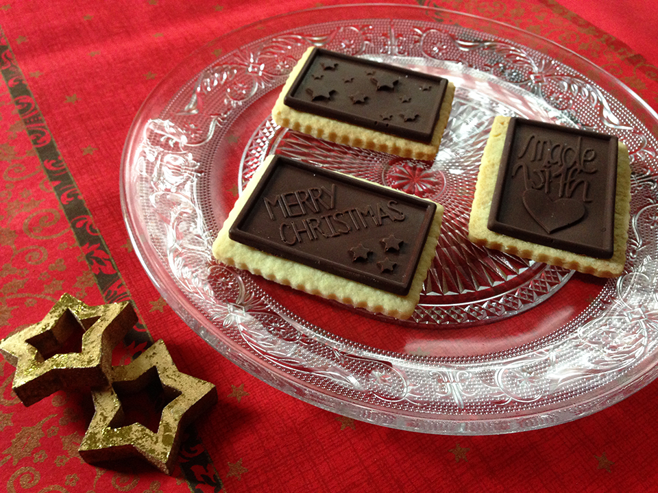 Vegane Butterkekse - mit Schokolade oder zu Weihnachten als Häuschen